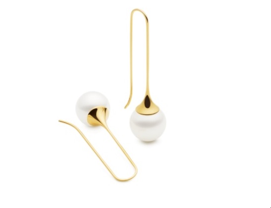 South Sea Pearl Dangle Earrings 14K/18K Gold